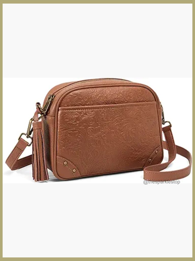 Genuine Leather Crossbody Bag With Rfid Anti-Theft Card Slots